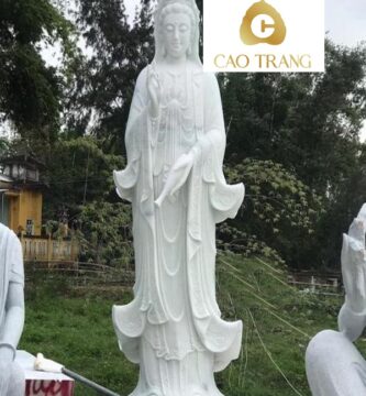 Tượng Phật Quan Âm Bằng Đá Tân Phú HCM