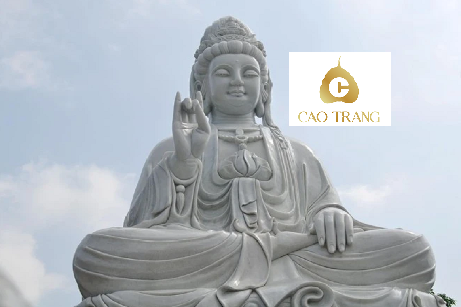 Tượng Quan Âm Bằng Đá Cẩm Lệ Đà Nẵng