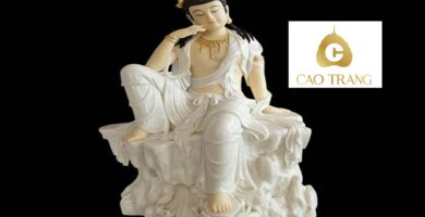 Bán Tượng Quan Âm Tự Tại Bằng Đá