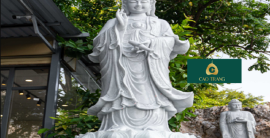 Tượng Phật Quan Âm Bồ Tát Bằng Đá