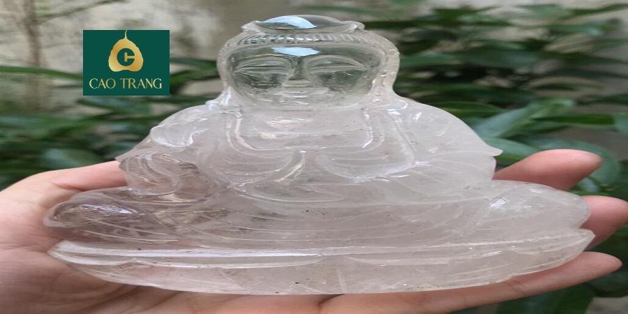 Tượng Quan Âm Bằng Đá Thạch Anh Đà Nẵng