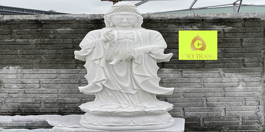 Tượng Phật Quan Âm Bồ Tát Bằng Đá