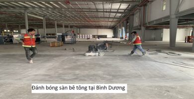 Đánh bóng sàn bê tông tại Bình Dương