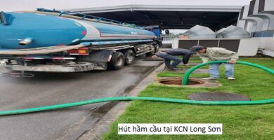 Hút hầm cầu tại KCN Long Sơn