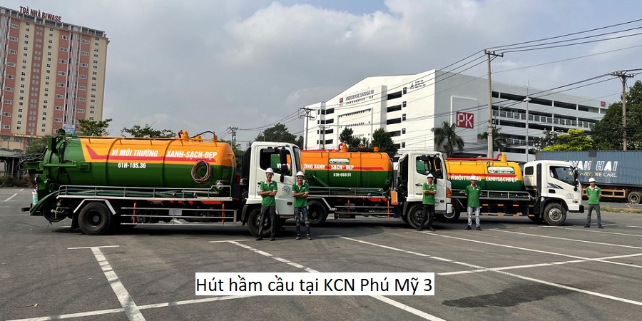 Hút hầm cầu tại KCN Phú Mỹ 3
