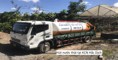 Hút nước thải tại KCN Hắc Dịch