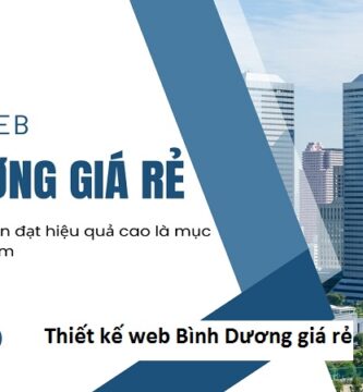 Thiết kế web Bình Dương giá rẻ