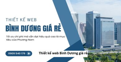 Thiết kế web Bình Dương giá rẻ