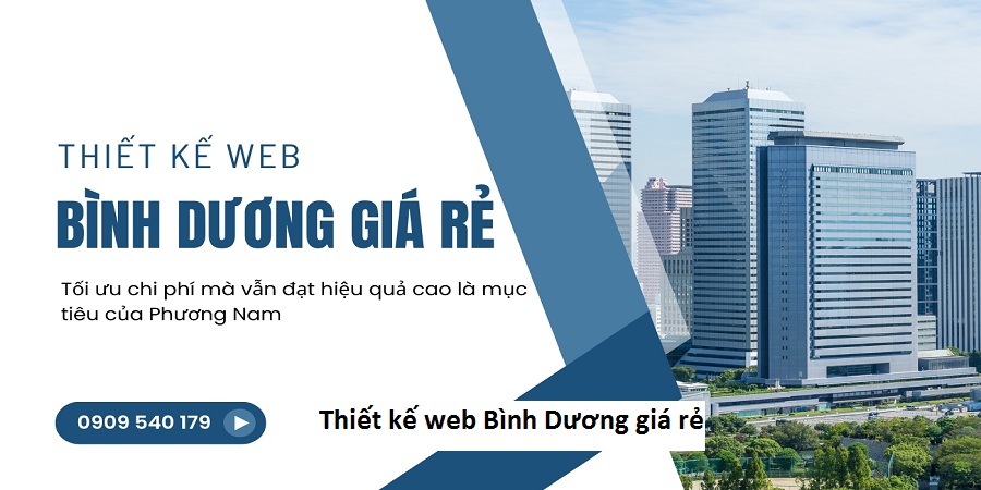 Thiết kế web Bình Dương giá rẻ