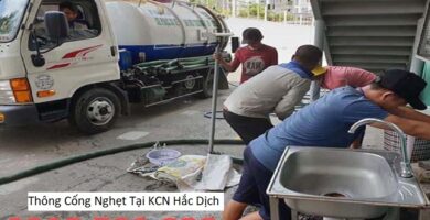 Thông Cống Nghẹt Tại KCN Hắc Dịch