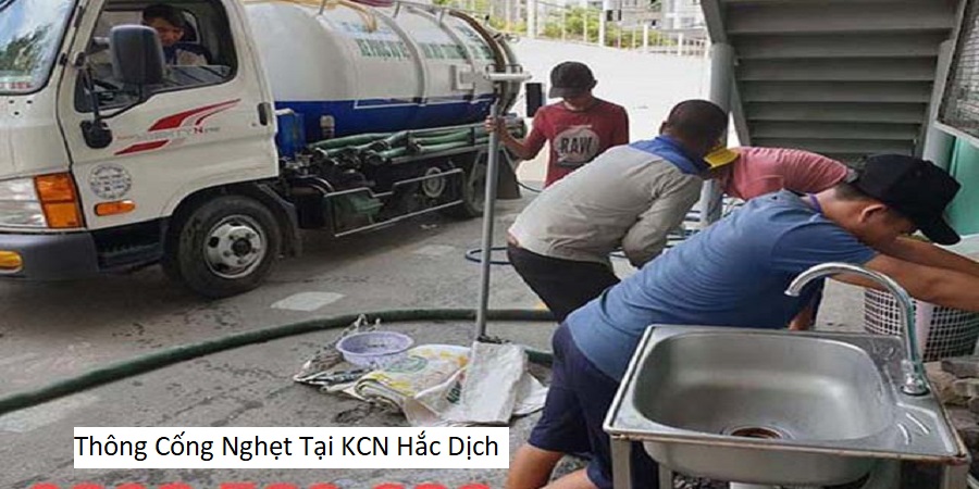 Thông Cống Nghẹt Tại KCN Hắc Dịch