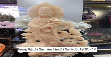 Tượng Phật Bà Quan Âm Bằng Đá Non Nước Tại TP. HCM