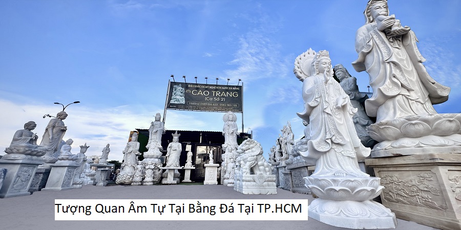 Tượng Quan Âm Tự Tại Bằng Đá Tại TP.HCM