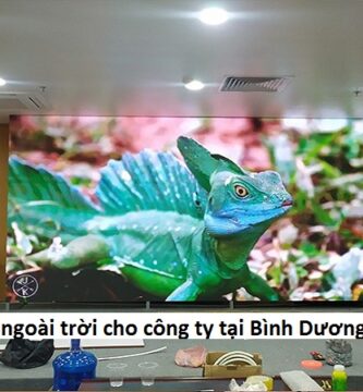 Lắp màn hình LED ngoài trời cho công ty tại Bình Dương