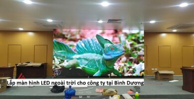 Lắp màn hình LED ngoài trời cho công ty tại Bình Dương