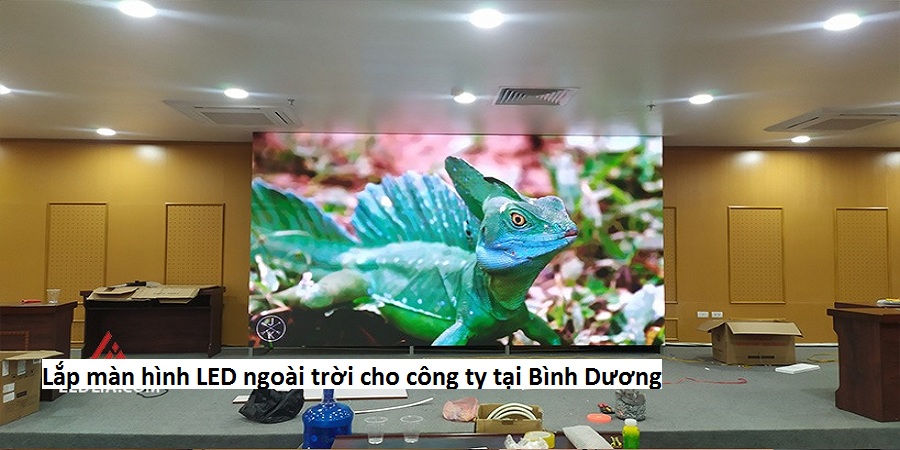 Lắp màn hình LED ngoài trời cho công ty tại Bình Dương